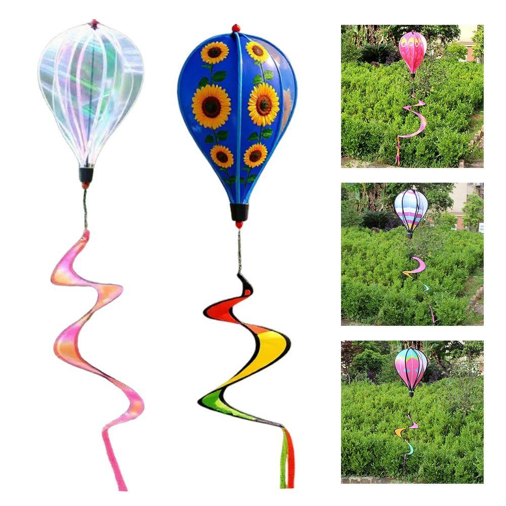 Transparent Material Wind Spinner Rotating Design Garden Windmill Wind Twister Hanging Type