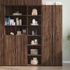 VidaXL Highboard Brown Oak 45x41x185 Cm Engineered Wood, Sideboard, Storage Cabinet, High Cabinet, Cabinet, 3281679