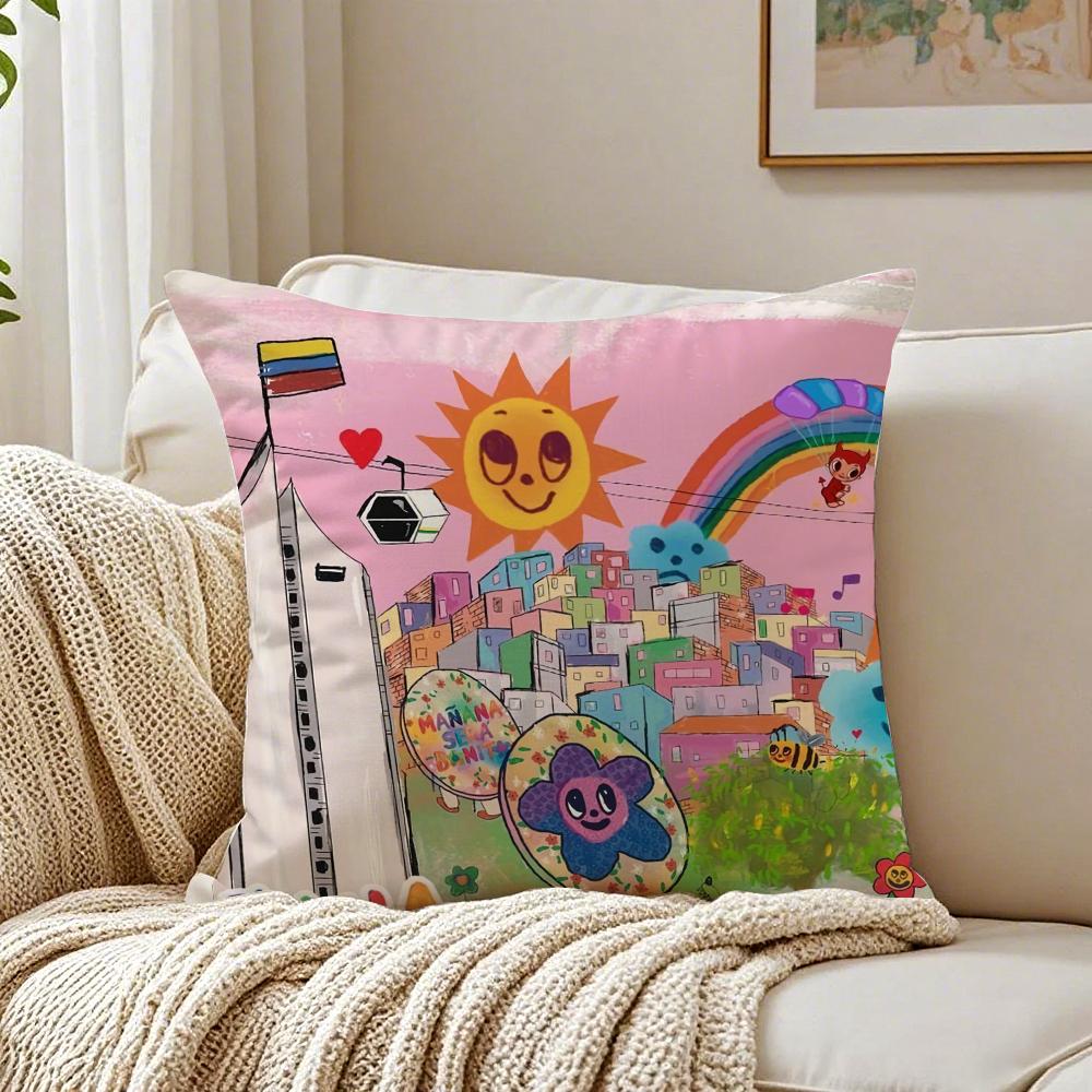 Reggaeton Colombian Singer KKarol G Cushion Cover Pillowcase Antidustmite living Room Sofa Decor Cushion Room
