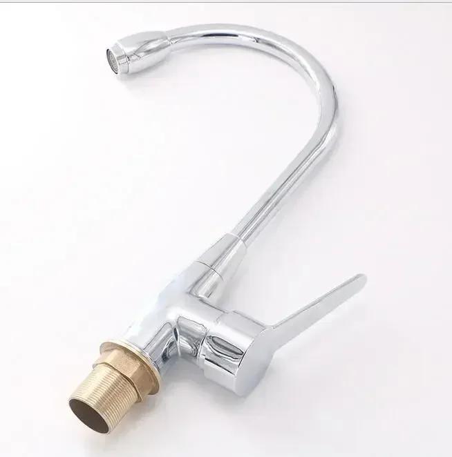 Смеситель для кухонной мойки Смеситель для холодной и водопроводной воды Смесители для раковины Смеситель для раковины Пластиковый стальной поворотный кран Смесители для ванной комнаты