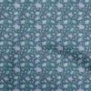 Cotton Flex Dark Teal Blue Fabric Sea Sewing Material Print Fabric By The Yard 40 Inch