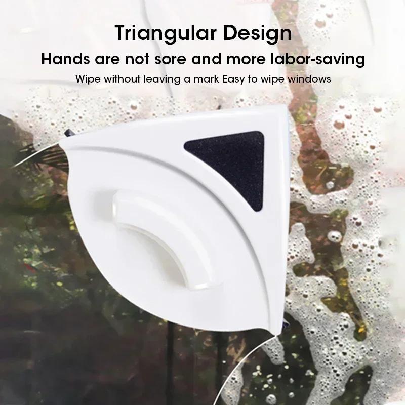 Magnetic Double-Layer Glass Cleaner Home Multifunctional High-Rise Tool Automatic Drainage Strong Grip Long Reach Essential