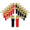 2/4Pcs 24K Gold Plated Gold Plated Audio Connector Self-locking Banana Plug  Audio Cable Adapter