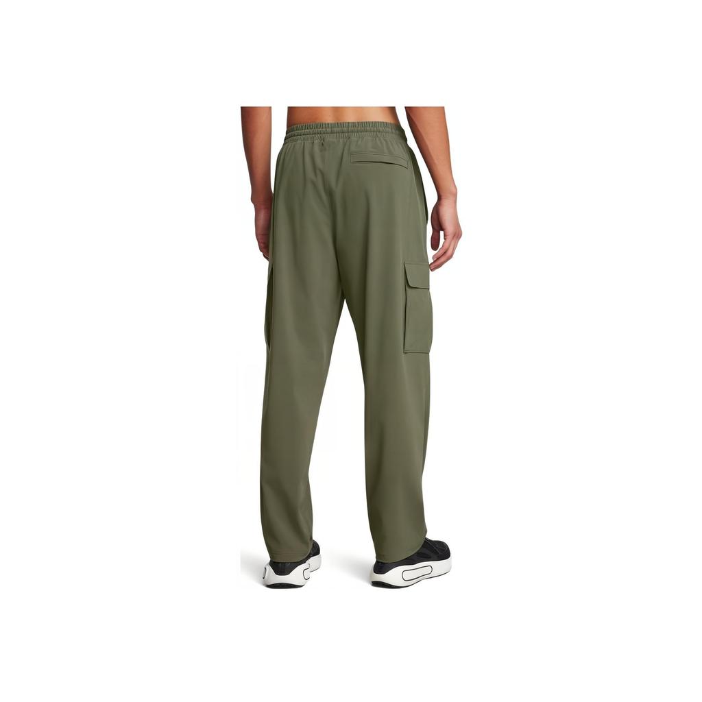 Under Armour Брюки прямого покроя с высокой талией и шнуровкой, мужские повседневные брюки цвета армейского зеленого 1386558-390