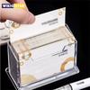 Однослойная прозрачная настольная подставка-бокс для визиток Специальный офисный держатель для визиток Настольная полка Коробки для хранения