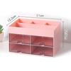 Розовый органайзер для ручек для столешницы, маленький и удобный ящик для хранения для офиса и дома, 4 ящика, хранение, многофункциональный, предметы,