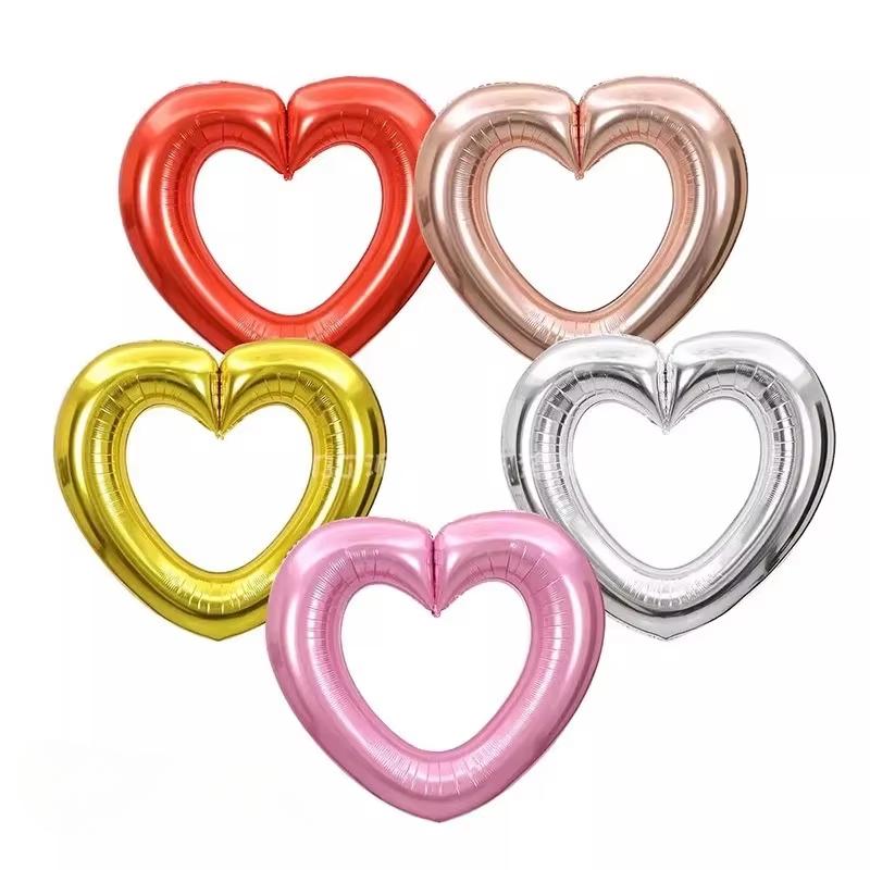 40 Inch Aluminum Foil Heart-shaped Balloon Wedding Proposal Festival Decoration Photography Porp Scenery Home Store Decoration