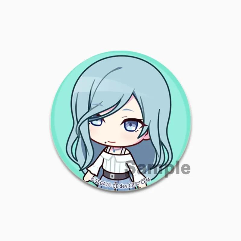 32/44/58mm Hatsune Miku Brooches On Backpack Cosplay Cartoon Badge Saki Tenma Honami Mochizuki Enamel Pins Accessories Gift Jewelry
