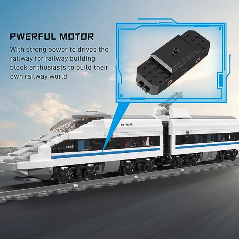 MOULD KING 12021 CRH Train Building Block Technical RC Electric Railway Track Kids Bricks Toys Christmas Gifts Birthday Present