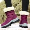 Winter Plus Plush Thick Warm High Top Snow Boots Cotton Boots Women's Shoes Casual Outdoor Cotton Boots