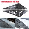 For Hyundai Elantra 2025 2025 2025 Car Rear Louver Window Side Shutter Cover Trim Sticker Vent Scoop Carbon Fiber Accessories