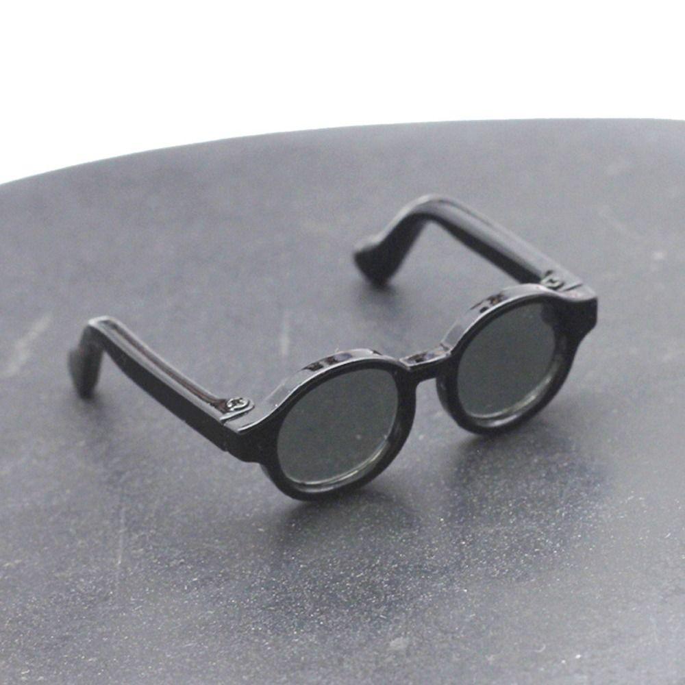 Пластиковые очки с круглой оправой, разноцветные, кукольные очки, милые кукольные мини-очки, детский подарок