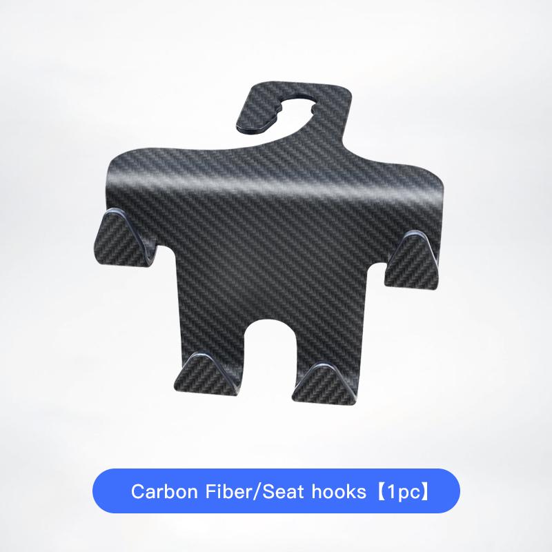 1XCarbon Fiber Car Rear Seat Hook Phone Holder Hanger Hooks For Renault RS Megane 2 3 4 Trafic Scenic 2 Clio Captur Twingo QM6 AA16