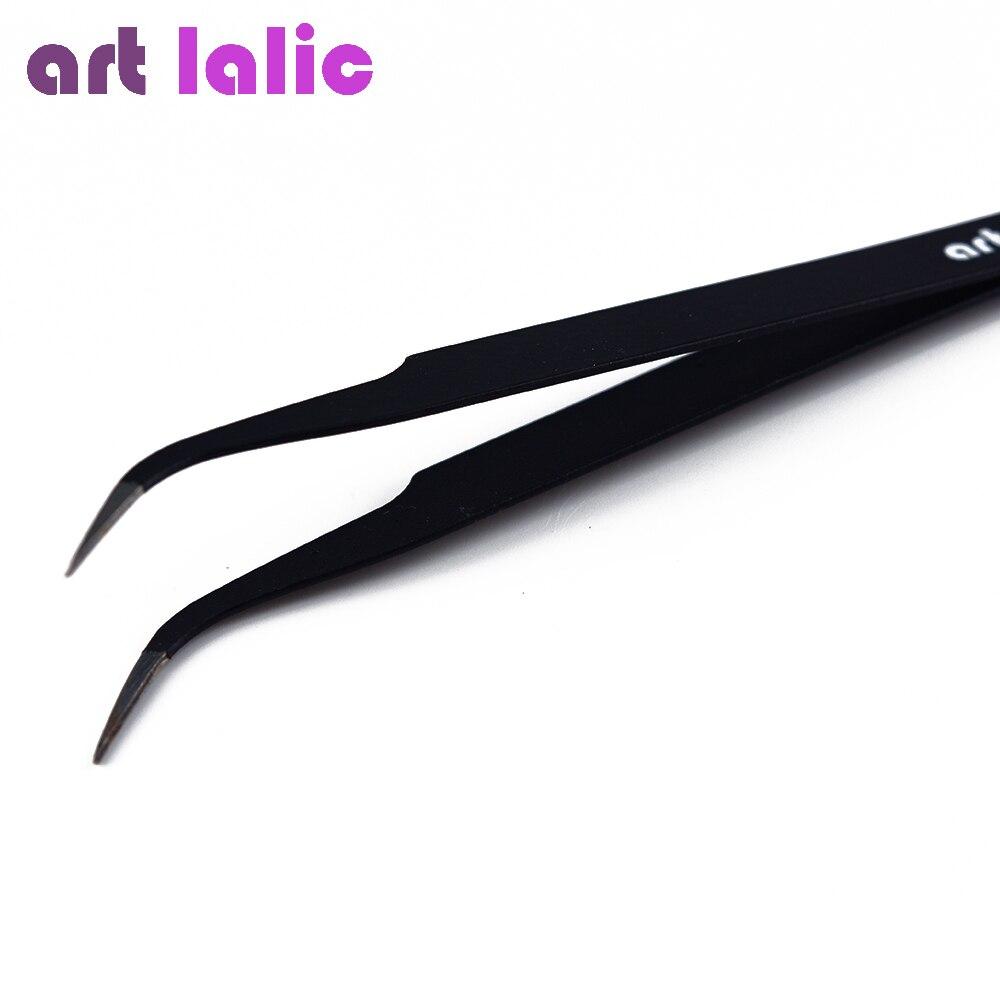 Набор для дизайна ногтей, 17 шт., блестящие стразы для ногтей 2 мм + 15 шт., ручка-кисть + черный изогнутый пинцет, инструмент для сбора щипцов, аксессуары для маникюра