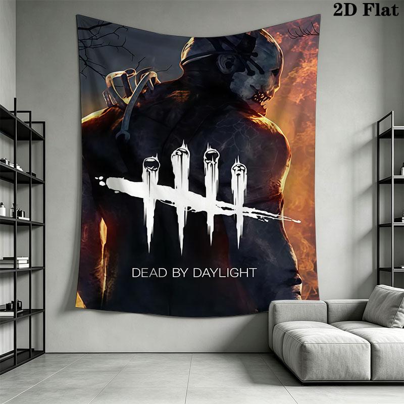 Dead by Daylight poster Wall Hanging Printed Fabric Blanket Decorative Tapestries for Bedroom Living Room Home Decor