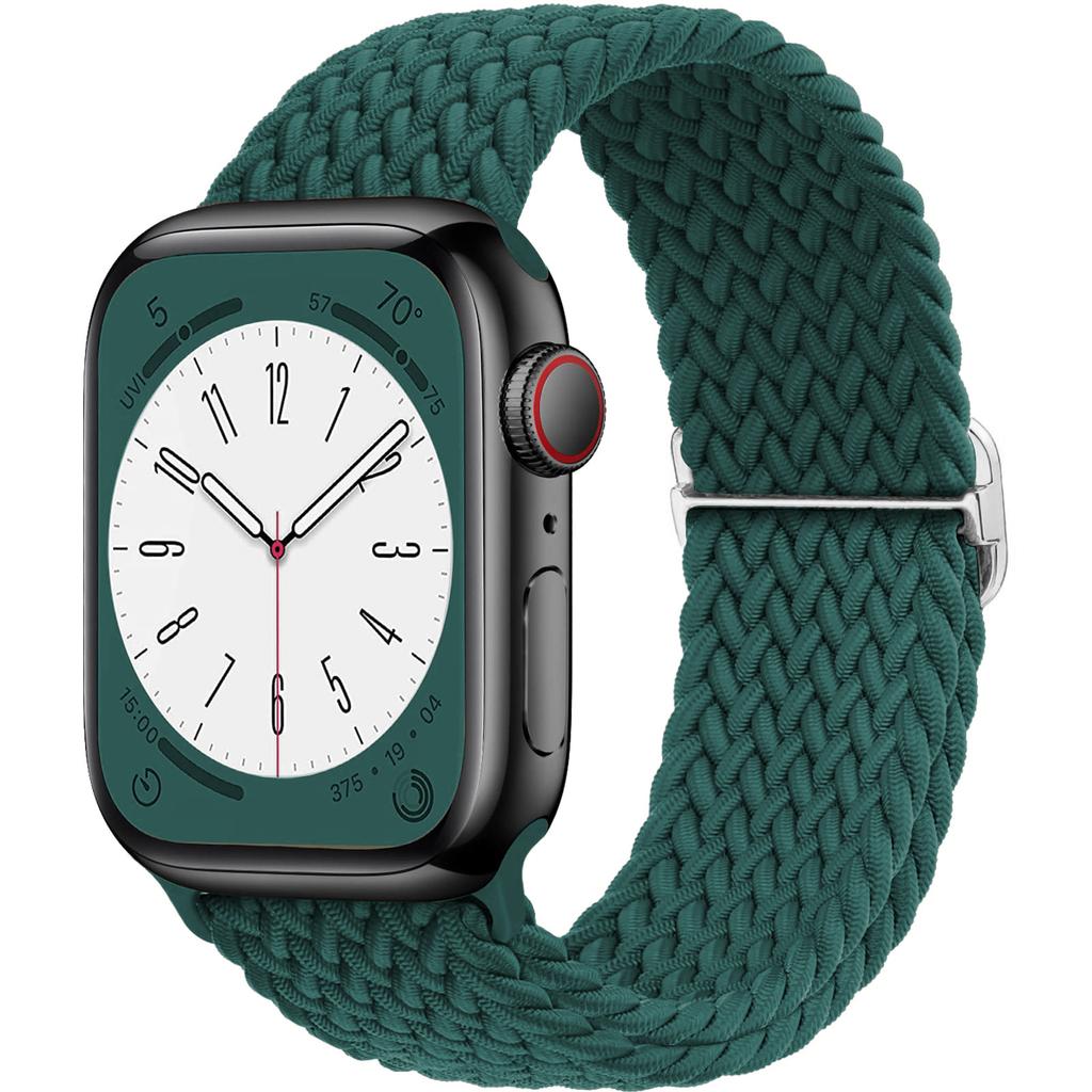 Плетеный Solo Loop для Apple Watch ремешок 44мм 40мм 49мм 45мм 41мм 46мм Эластичный браслет iWatch series 8 3 se 6 Ultra 2 9 10 ремешки