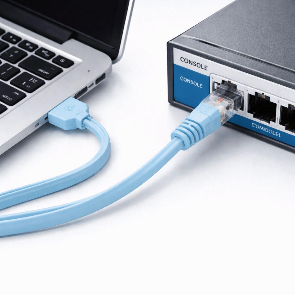 Stable Connections RS232 Console Cable Extension Line Serial Adapter Laptop Computer