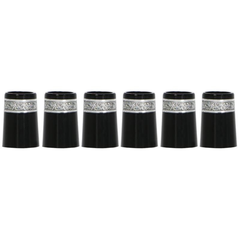Black 20x13.8x9.3mm Golf Sleeve Ferrules Replacement Plastic Golf Club Shafts Accessory Kit Tip Size 0.370 Golf Ferrules