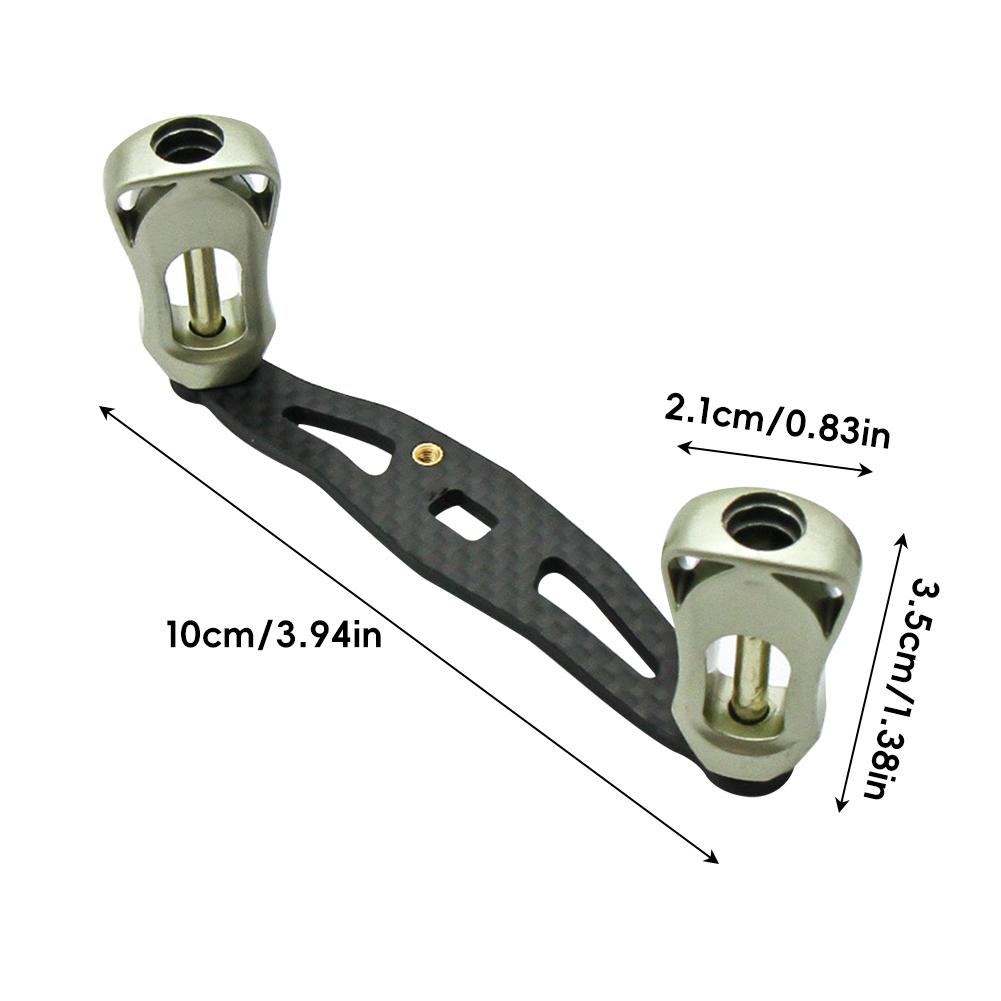 Carbon Fiber Fishing Reel Handle Ultra Light Grip 3 Colors Replacement Left Right Hand Compatible Baitcasting Reel Accessories