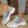 2024 Fashion Women's Sports Shoes Advanced Design Printed Breathable Lightweight Running Shoes Tennis Shoes Sports Casual Summer