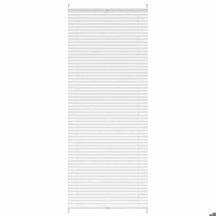 Store plissé - Maison Exclusive - 70 x 200 cm - Blanc - Montage sans perçage