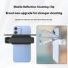 Smartphone Camera Mirror Reflection Clip Phone Selfie Adjustable Reflection Clip Kit for Live Vlog Shooting Outdoor Travel