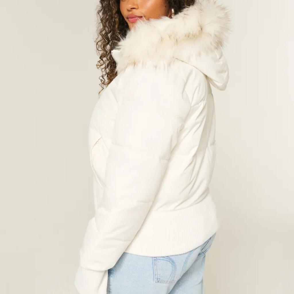 Шикарная женская хлопковая куртка с капюшоном и меховым воротником, однотонная, на молнии, приталенная, с карманами, теплая, толстая, зимняя, осенняя, женская верхняя одежда