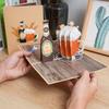 New For Dad Pop-Up 3D Stereo Greeting Card Handmade Gift Happy Fathers Day Card