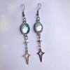 North Star Dangle Earrings, Y2K Gothic Jewelry, Hypoallergenic Earrings, Cute Statement Earrings