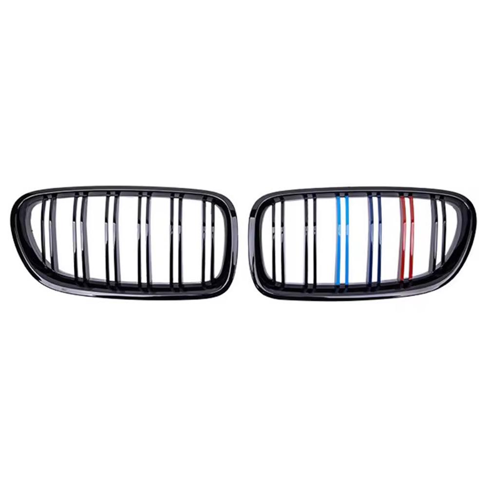 BMW 5 Series F10/F11/F18 2010-2017 Bright Tri-Color Double-Line Grille