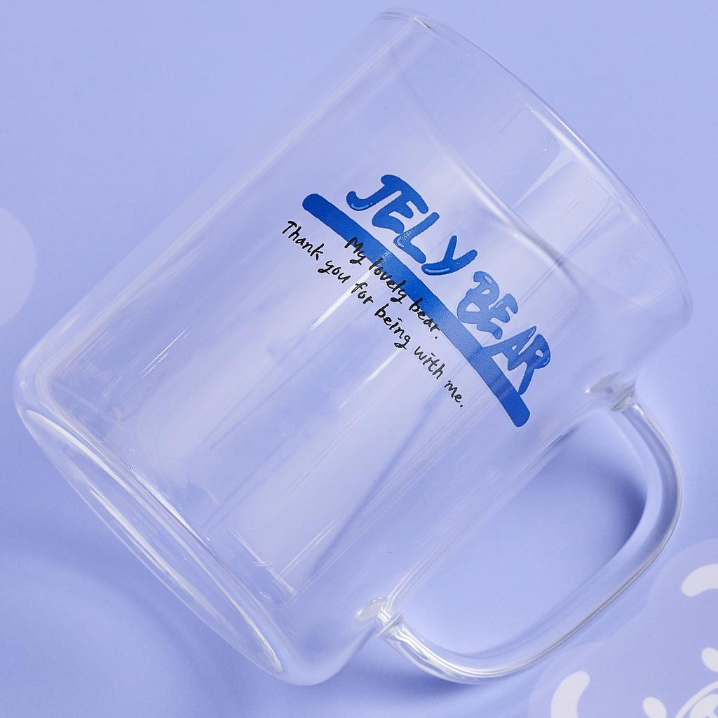 Стеклянная кружка LASSIETTE JELY BEAR (430ml) Посуда Синий