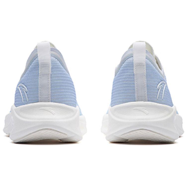 Anta Qiang Pao Three Generation Hydrogen Technology Breathable Lightweight Rebound Low Top Running Shoes Women Running Shoes White Blue 122225540-4