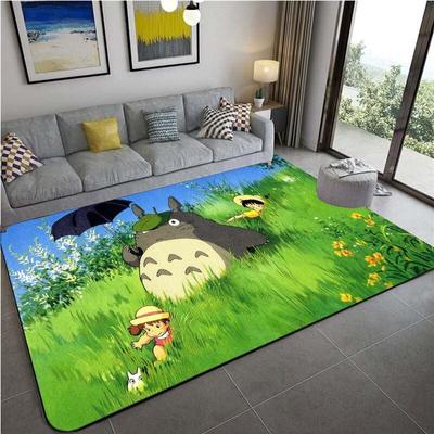 Японские коврики Amime My Neighbor Totoro с героями мультфильмов, мягкий ковер для спальни, гостиной, нескользящий коврик, домашний декор