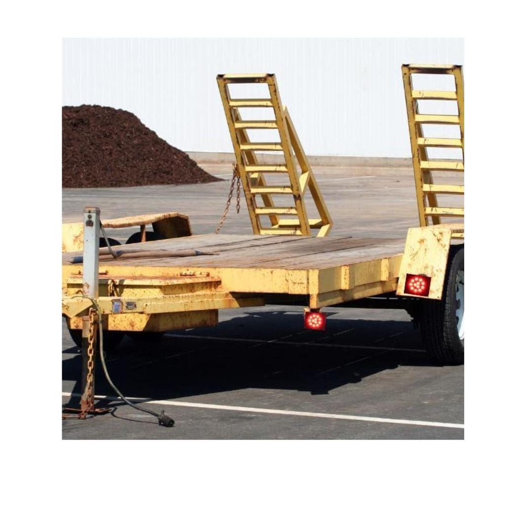 2 шт. 4-дюймовые круглые белые светодиодные фонари заднего хода с резиновым уплотнителем для грузовиков, прицепов, домов на колесах, лодок – 12 В