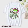 Kawaii Invader Zim Invader Gir Graphic T Shirt Zim Image Cartoon T Shirt Unisex Women Retro Tee Shirt Fashion Shirt Streetwear Tops