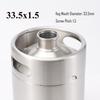 Мини-кег с крышкой для карбонизации и фитингом Ball Lock 2/4/5 л Нержавеющая сталь 304 Одностенный Портативный Пикник-бочка Кег для домашнего пивоварения