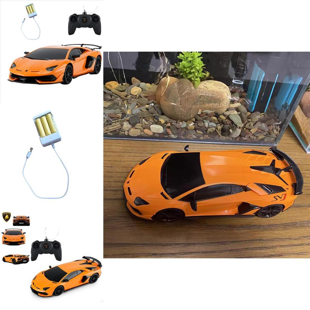 Модель автомобиля Lamborghini на радиоуправлении, перезаряжаемая детская игрушка, подарок для мальчиков, спортивный автомобиль