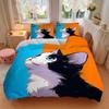 3pcs Cat Butterfly print bedding quilt cover, soft and comfortable quilt cover suitable for bedroom and guest room199