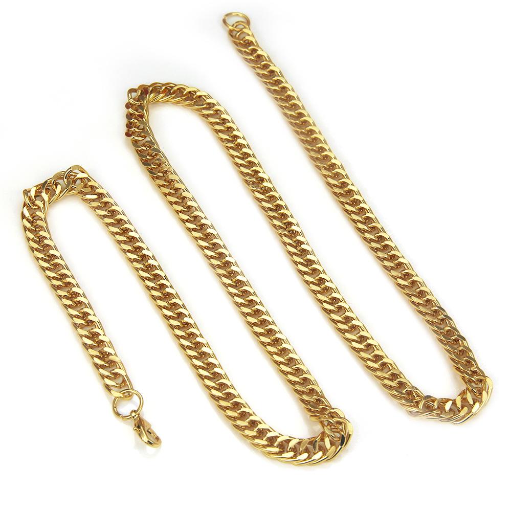 14k Gold Plated Chain Retro Domineering Fasion Chain Men 'S Necklace In Europe And America