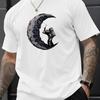 Astronaut On Moon T-Shirt Breathable Cool, Comfortable Wear,Daily Casua