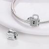 Love Keys and Locks Charms Beads Fit Original Brand Bracelet DIY Fine Jewelry Gift for Wife Lover