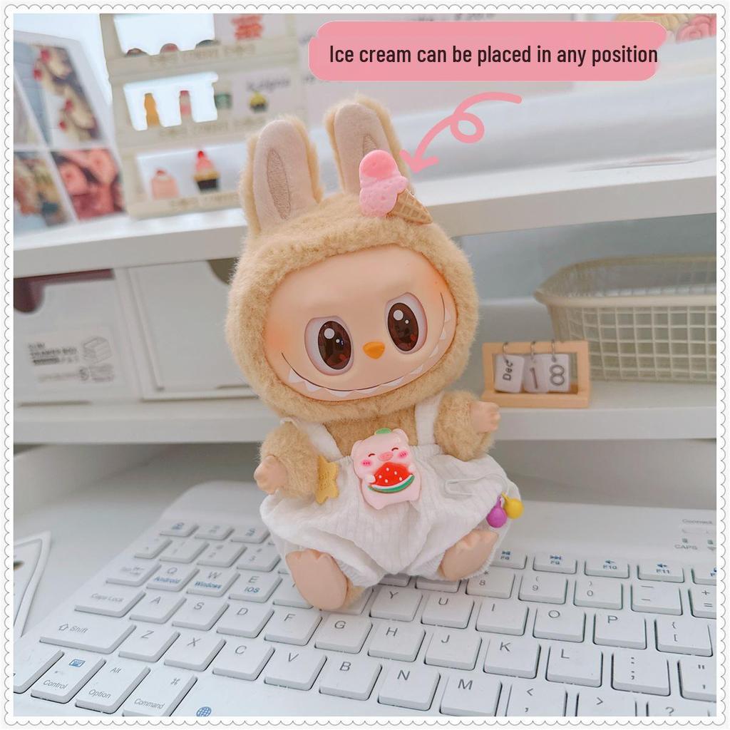 17см Виниловый брелок-кукла Лабубу: Коллекция одежды-сюрпризов первого и второго поколения