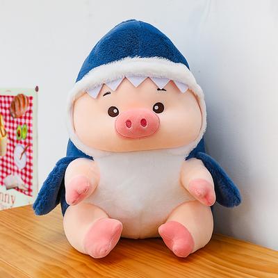 Новая акула превратилась в свинью плюшевая игрушка кукла дети спят с куклой-подушкой подарок на день рождения