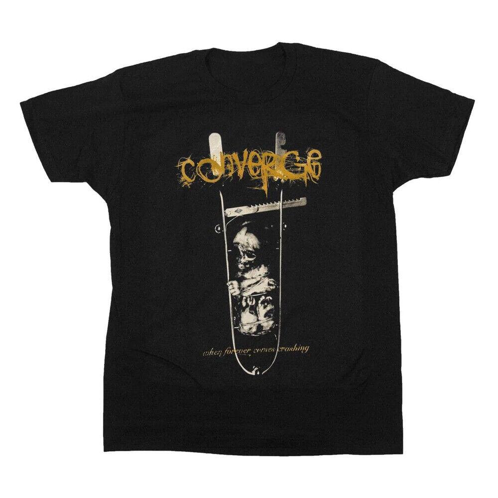 CONVERGE WHEN FOREVER COMES CRASHING Хлопковая Унисекс Футболка S-4XL AN1001 Унисекс Футболка