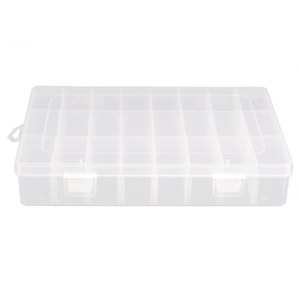 10/15/24 Grids Fishing Tackle Box Fishing Box Fishing Supplies Visible Fishing Tackle Box Clear Storage Organizer for Fishing
