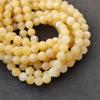 Honey Yellow Calcite Beads, Genuine Natural Grade AA Gemstone, Round Loose Beads, 6MM 8MM 10MM Size Beads.