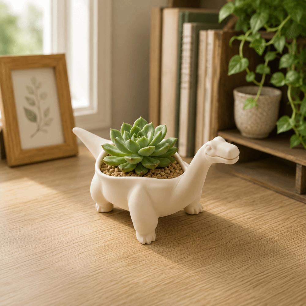 Desktop Decoration Dinosaur Flowerpot Funny Small Storage Container Plant Planting Pot  Balcony