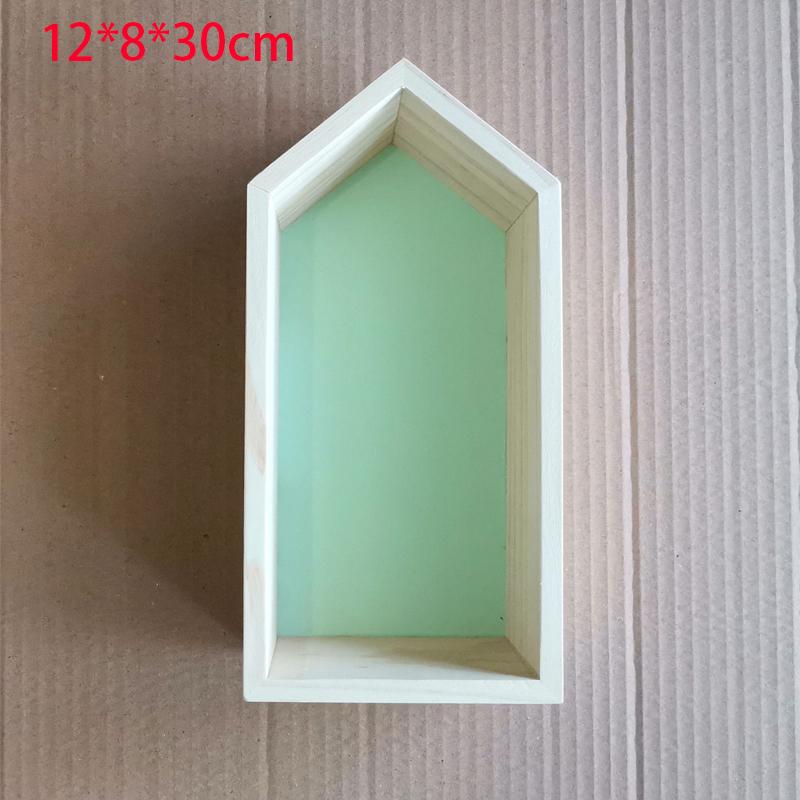 Wooden Creative Storage Rack Children'S Room Bedroom Wall Decoration Storage Rack Wall Shelf For Home Office Decorative Storage