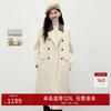 Qiusbiyiren Women's Elegant Retro Lamb Wool Coat