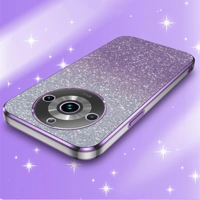 Роскошный чехол с градиентным блестящим покрытием для OPPO Realme 11 Pro 9 8 V25 V23 V13 C55 C53 C35 C33 C21Y Reno 10 5, силиконовая задняя крышка